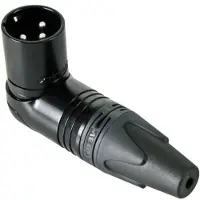 Neutrik NC3MRX-BAG XLR-connector Stekker, haaks Aantal polen: 3 Zwart 1 stuk(s)