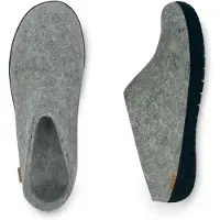 Glerups Slip-On with Natural Rubber Sole- Pantoffel (Maat - 43, Kleur - Grey)