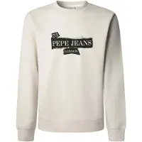 Pepe Jeans Sweatshirt 'GUS' zwart / wit