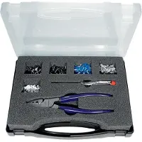 Promat /Tecwerk Assortiment adereindhulzen | 502 delig 0,50-4,00 mm² | tang, fasetester | assortimentskoffer - 4000810404