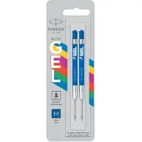 Parker Jotter Originals Gel Pen Navullingen | Gladde Blauwe Gel Inkt Navullingen | Medium Tip (0.7mm) | 2 Stuks