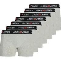 Jack & Jones Boxershorts 'JACCorp Old' grijs gemêleerd / zwart / wit