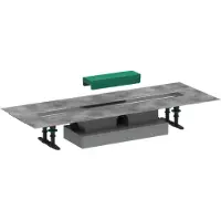 Hansgrohe uBox Flat installatieset voor douchegoten 70cm voor Raindrain Match of Rock