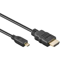 Goobay Micro HDMI - HDMI kabel | HDMI2.1 (8K 60Hz + HDR) | zwart | 3 meter