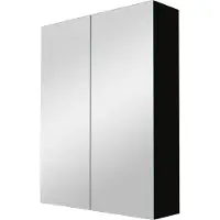 Linie Montro spiegelkast 60 x 75 cm Mat Zwart