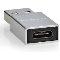 Nedis CCTB60925AL, USB-A, USB-C, zilver