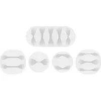 Goobay Kabelmanagement, wit (set van 5 stuks)