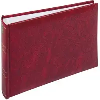 Henzo BASICLINE red 21,5x16 50 white pages bookbound 1000203
