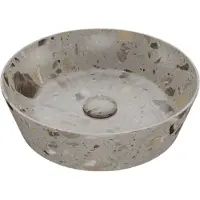 Balmani Still waskom greige terrazzo rond Ø 38 cm
