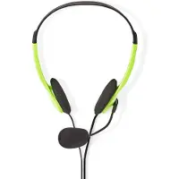 Nedis PC headset | (Microfoon, 2x Jack 3.5 mm, 2.0 m, Groen)