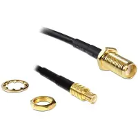 DeLOCK SMA female naar MCX female kabel – 50 Ohm