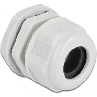 DeLOCK Cable Gland PG21 for round cable grey 2 pieces