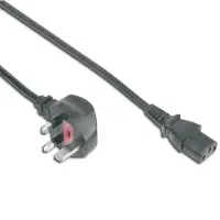 Digitus apparaatsnoer BS 1363 Mannelijk naar IEC C13 Vrouwelijk 1,8 meter Zwart