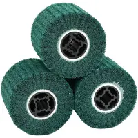 vidaXL Schuurrollers 3 st Groen 12 x 12 x 10 cm Synthetische vezel