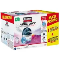 Henke vochtopnemer Aero 360 promopack - toestel voor ruimtes tot 20m² - 1 neutrale en 4 lavendel tabs