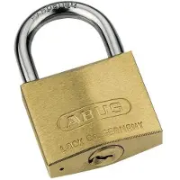 ABUS Cilinderhangslot | breedte slotlichaam 30 mm | messing verschillendsluitend | 1 stuk - 2410 2410