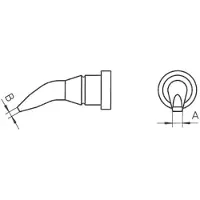 Weller LT-AX Soldeerpunt Ronde vorm, gebogen Grootte soldeerpunt 1.6 mm Inhoud: 1 stuk(s)