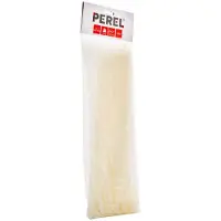 Perel Nylon kabelbindbandjes - 7.8 x 400mm - wit (100st.)