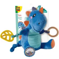 SES Creative - Tiny Talents - Tex - Sensory T-rex - stimuleert zintuigen - Sensorisch speelgoed - lekker zacht - dinosaurus knuffel - baby speelgoed - Dinosaurus Speelgoed