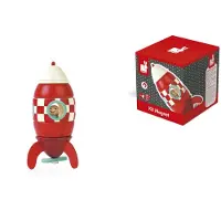 Janod Small Magnetic Rocket Figure Rood,Wit 24 Months-6 Years Kinderen
