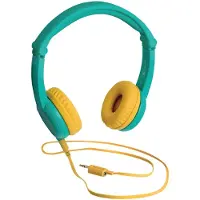 Lunii Luni koptelefoon compatibel met Ma Fabrique à Histoire et FLAM Vert et jaune Franstalige Versie