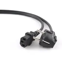 Gembird C13 (recht) - CEE 7/7 (haaks) stroomkabel | 3x 1,00mm | zwart | 10 meter