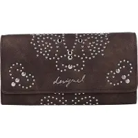 Desigual Portemonnee donkerbruin / zilver