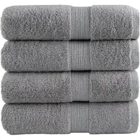 vidaXL Gastendoekjes SOLUND 4 st 600 g/m² 30x50 cm grijs
