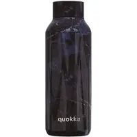 Quokka drinkfles RVS Solid Black Marble 510 ml