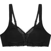 Triumph Niet voorgevormde bh Modern Lace+Cotton | Maat: 75A | Kleur: Zwart