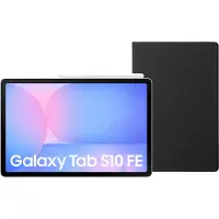 Samsung Galaxy Tab S10 FE 10,9 inch 128GB Wifi Lichtblauw + BlueBuilt Book Case Zwart