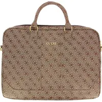 GUESS Sacoche bandoulière ordinateur/tablette 13' à 15' multi-rangements marron