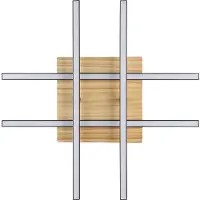 Eglo Plafondlamp Marinello 1 zwart met hout