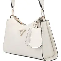 GUESS Schoudertas 'CRESIDIA II TOP ZIP SHLDR BAG' lichtbeige