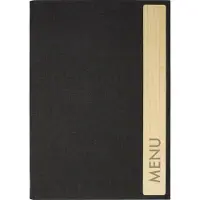 Sigel SM220 Bambus DIN A4 1 stuk(s) Incl. 2 dubbele transparante hoezen voor 8 paginas, Rubberen binding Donkergrijs, Beige