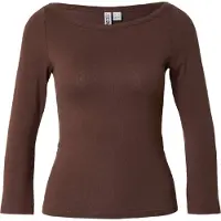 Pieces Shirt 'PCPHOEBE' chocoladebruin