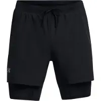 Under Armour Sportbroek 'Launch' zwart / wit