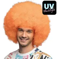 Boland Pruik sugar neon oranje