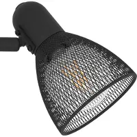 Eglo Carovigno Opbouwspot - 1 lichts - 7 cm. - E27 - zwart/rooster