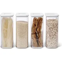 Mepal Modula set bewaardozen - 4x 2000 ml - Voorraaddoos - Wit