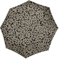 Reisenthel Umbrella Pocket Duomatic Opvouwbare Paraplu - ø 97 cm - Baroque Marble Zwart