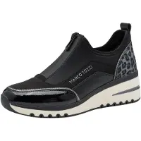 Marco Tozzi Slip-on grijs / zwart