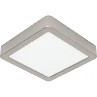 Eglo Led plafonnière Fueva 6 vierkant - rvs - 15x15cm