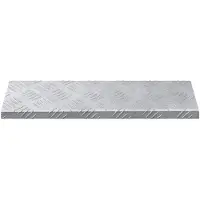vidaXL Trap Tread Rechthoekig 10 pcs Zilver 60 x 18 x 2,5 cm Aluminium