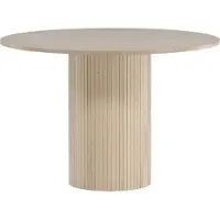 Ebuy24 Bianca eetkamertafel Ø110cm eik fineer.