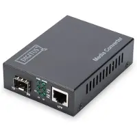 Digitus DN-82130 netwerk media converter 1000 Mbit/s Zwart
