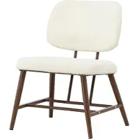 Venture Home Midland fauteuil teddy wit.