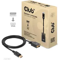Club 3D CAC-1012 DisplayPort-kabel DisplayPort / VGA Aansluitkabel DisplayPort-stekker, VGA-stekker 15-polig 2.00 m Zwart