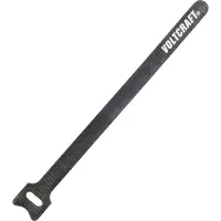 Voltcraft Klett Kabelbinder 200mm Klittenband kabelbinder 200 mm (l x b) 200 mm x 12 mm Dark grey