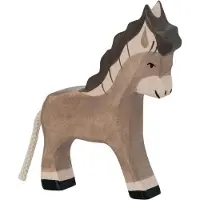 Holztiger Boerderij - Ezel Klein - 9X2X11Cm - Houten Figuur - Handgemaakt